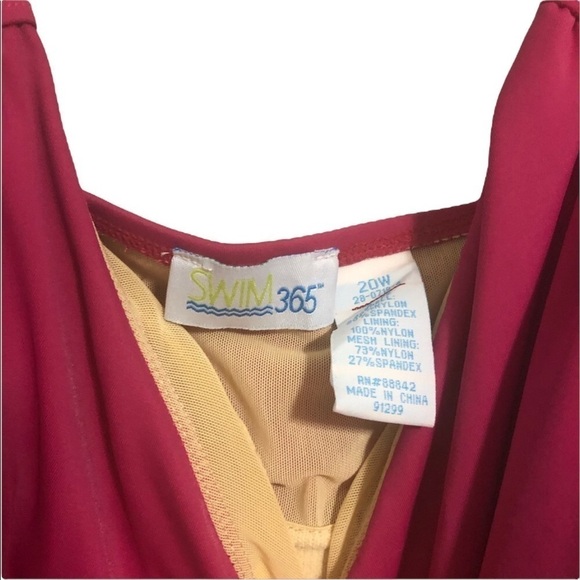 Swim 365 pink tankini swimsuit 20w - Picture 6 of 14